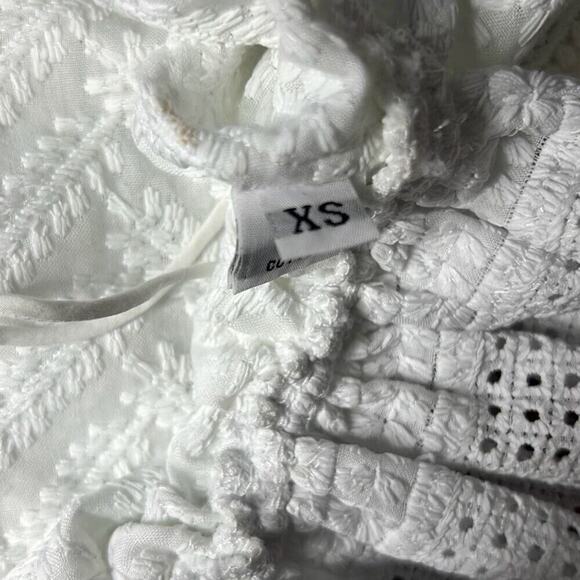 Ammara Women's Floral Embroidery Collared Halter Fit & Flare Mini Dress XS XS - Picture 7 of 9